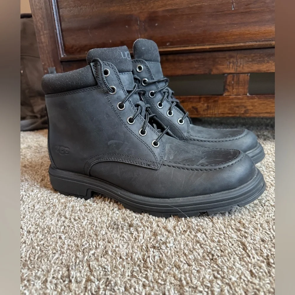 Men's UGG Biltmore Mid Boot in Black Leather